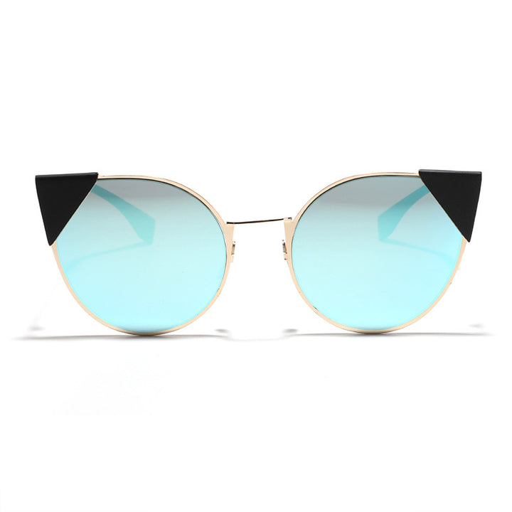 Dame moter Cat-Eye solbriller med stilige aksenter Skanto