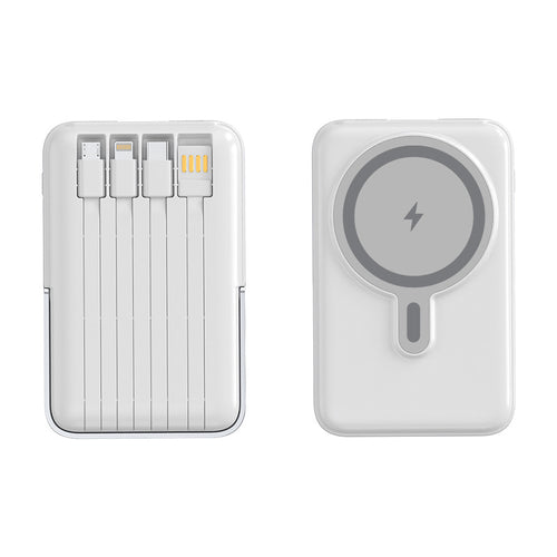 Bærbar Powerbank med multifunksjonelle ladekabler Skanto