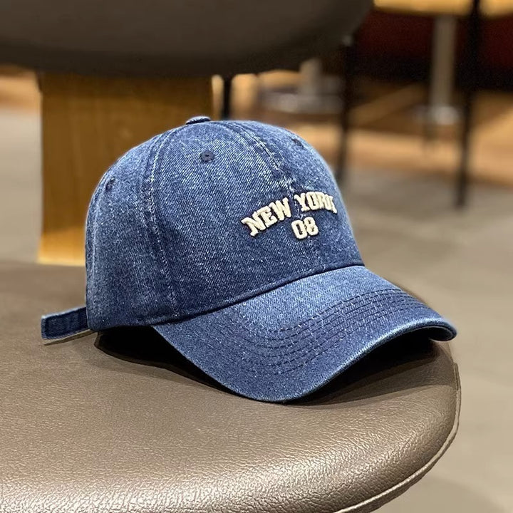 Kvinners vintage denim baseball cap Skanto
