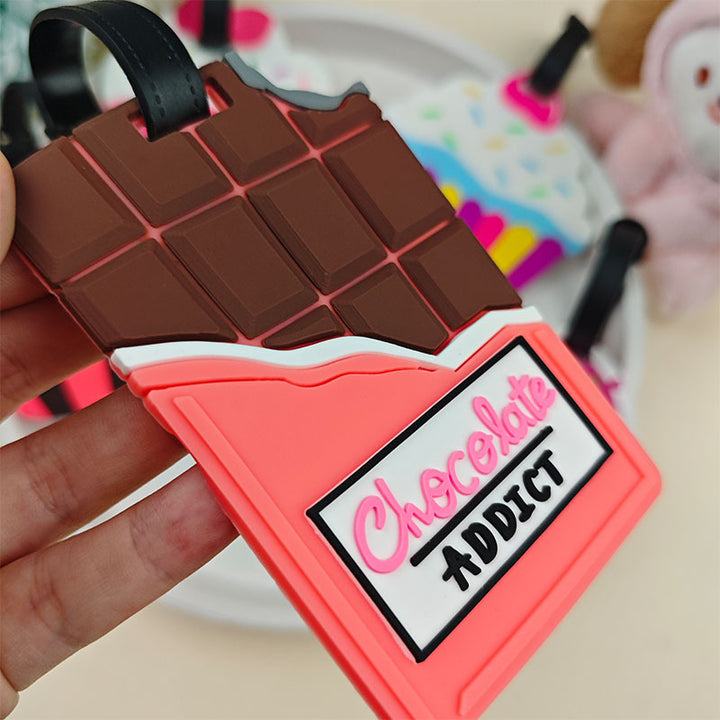 Unisex bagasjetag i cupcake-design Skanto