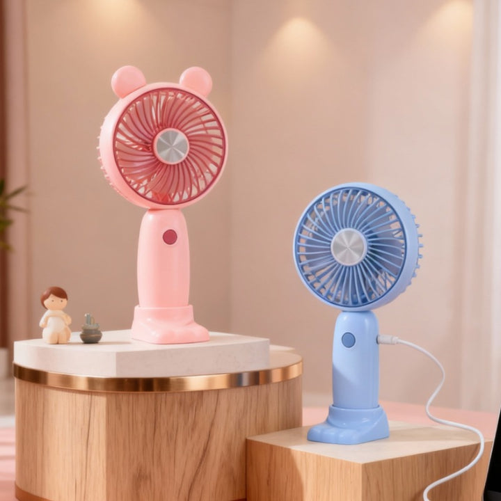 Kvinnenes bærbare håndholdte vifte med LED-funksjon og ergonomisk design Skanto