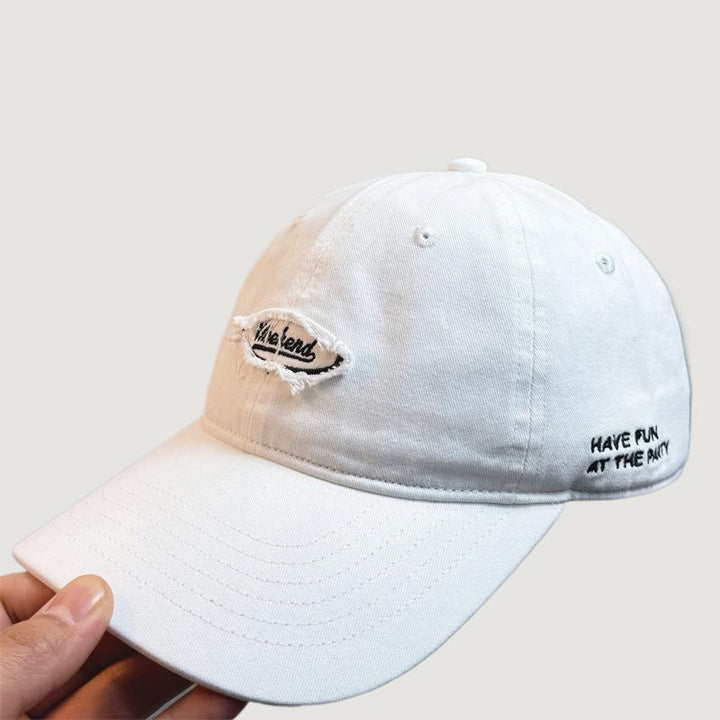 Herre Casual Slittet Brodert Baseball Caps Skanto