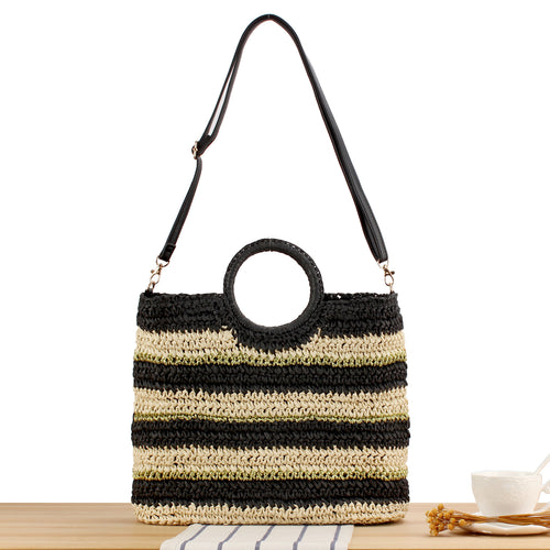 Shoulder bag with tasteful ring handle Skanto