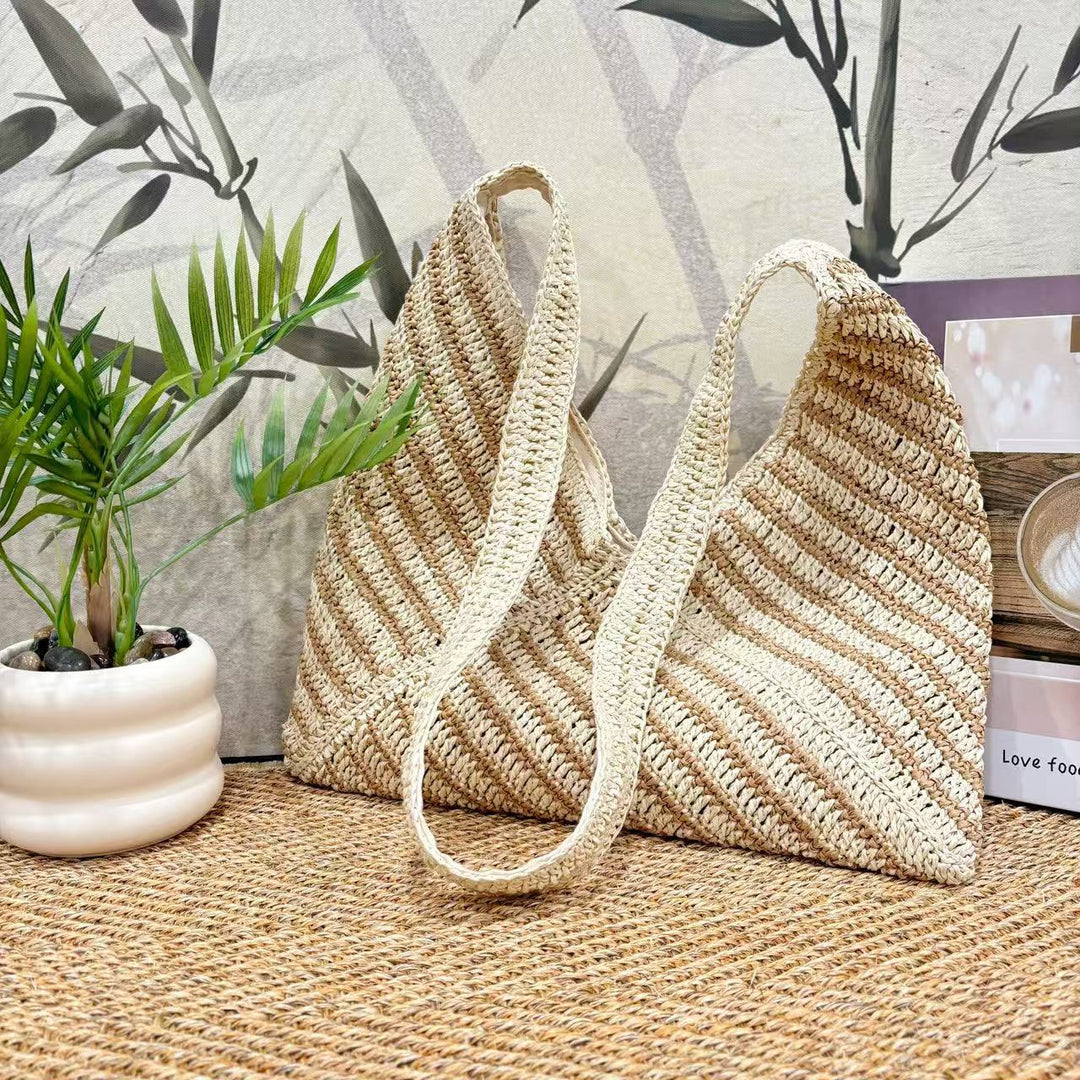 Håndveske med moderne V-design Skanto