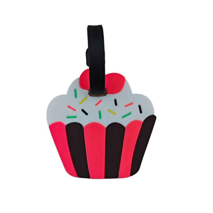 Unisex bagasjetag i cupcake-design Skanto