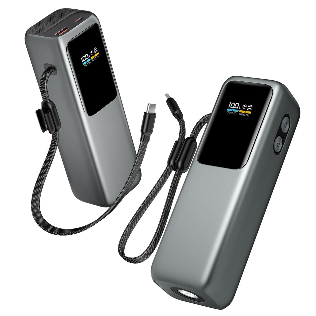Høyytelses powerbank med digital skjerm og hurtiglading Skanto