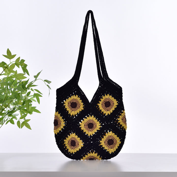 Håndlaget makramé-shopperveske Skanto