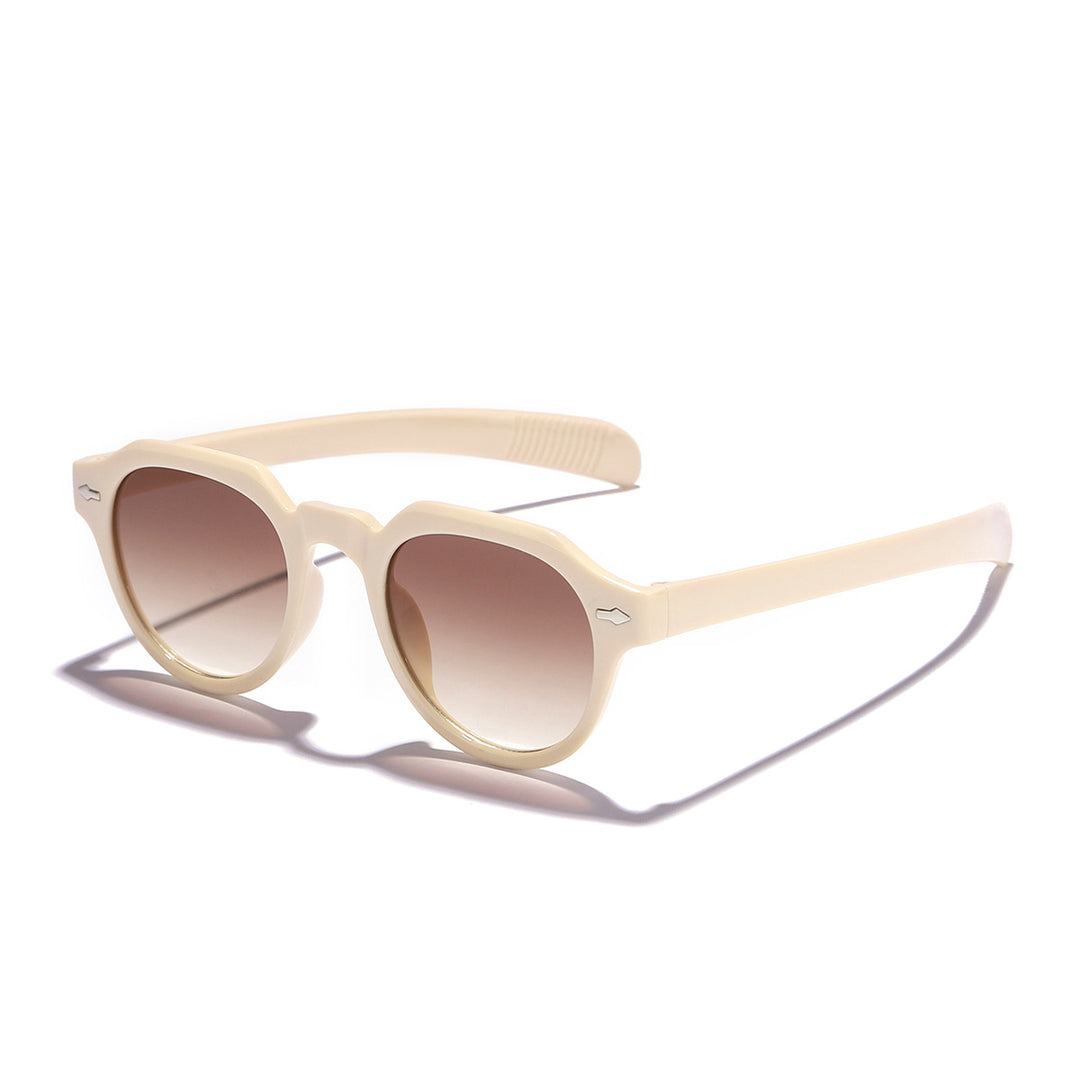 Dame solbrille med stillegående og unik ramme Skanto