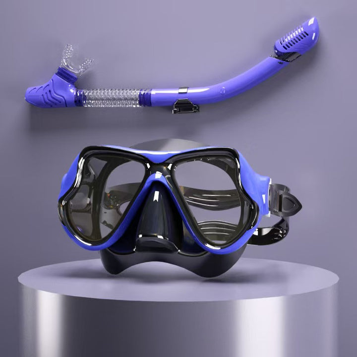Tauchmaske med ergonomisk design og et fleksibelt snorkel Skanto