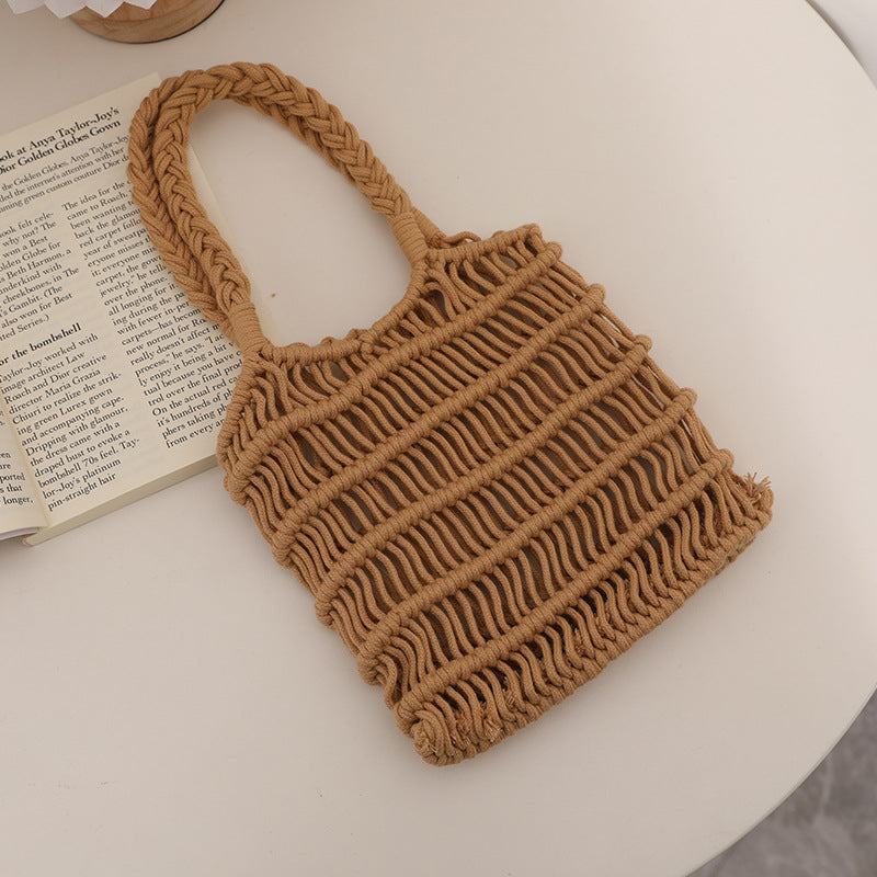 Flettet Makramee Crossbody Bag Skanto