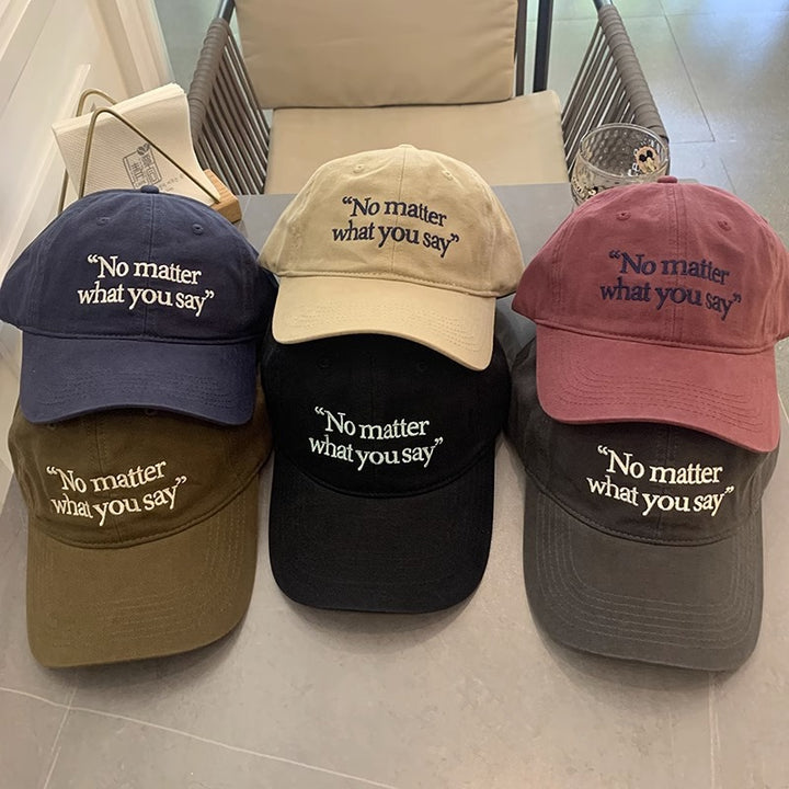 Kvinnebrodert motivasjonsfrase baseballcap Skanto