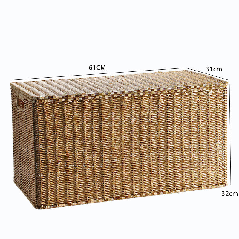 Laget Wicker Oppbevaringskiste Skanto