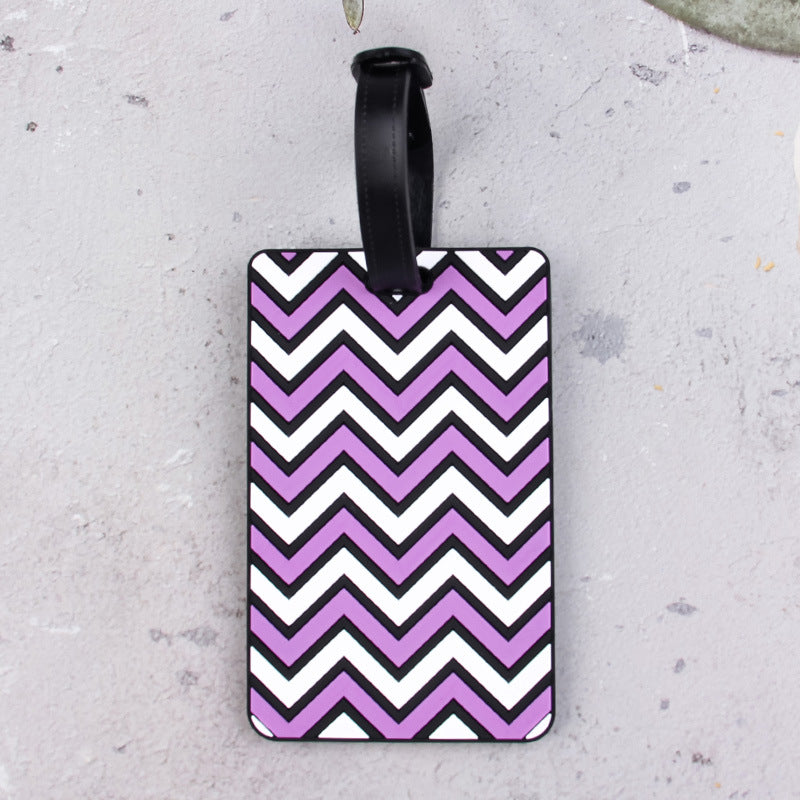Stilig Chevron-mønster Bagasje Tag Skanto