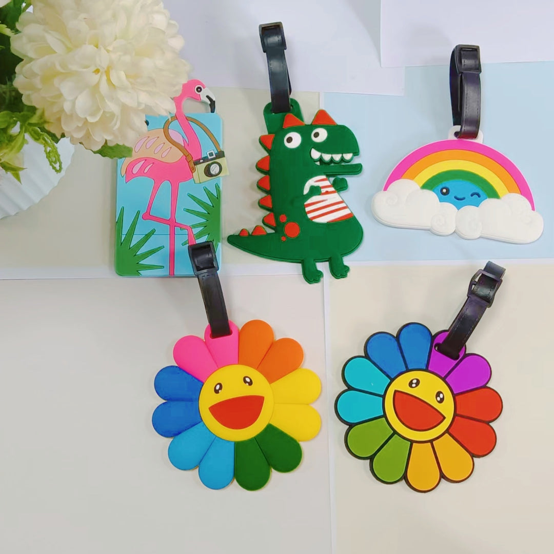 Unisex Bagasjelapp i Flamingo-design Skanto