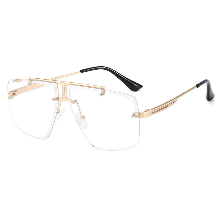 Dame moteriktig oversized solbrille Skanto