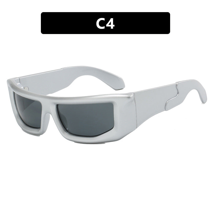 Dame sporty solbriller med bred ramme og polariserte glass Skanto