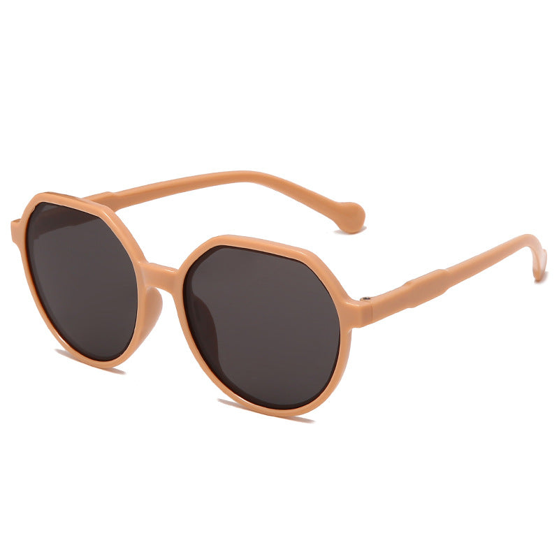 Dame moter solbrille med markant åttekant-design Skanto