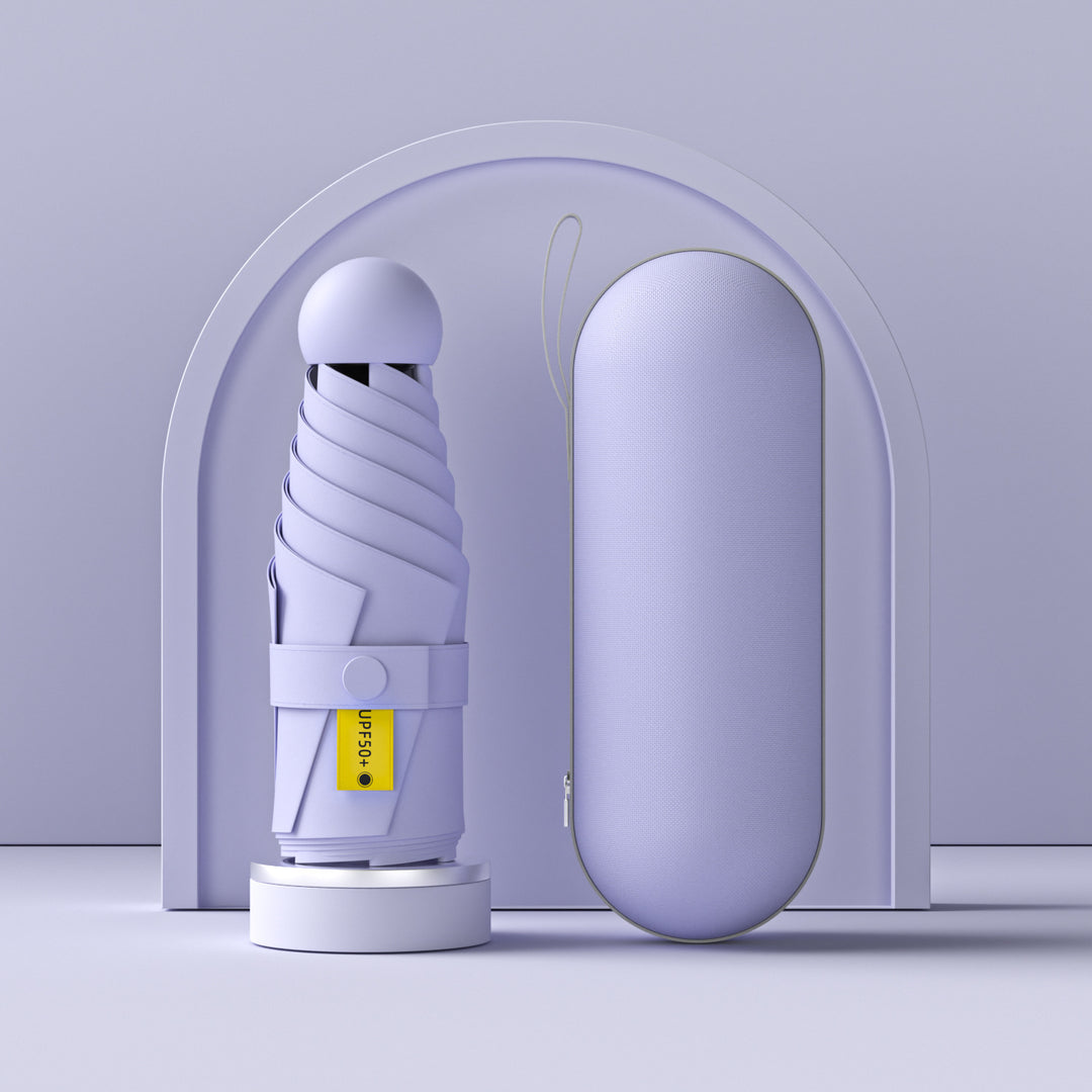 Kvinnenes UV-beskyttende sammenleggbare paraply med innovativ mekanisme Skanto