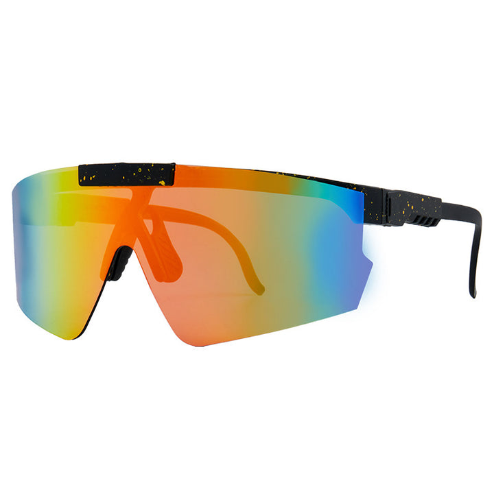 Unisex Futuristiske Overdimensjonerte Skjoldsolbriller Skanto