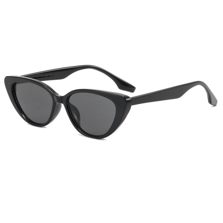 Dame moderne Cat-Eye solbrille med UV-beskyttelse og edel ramme Skanto