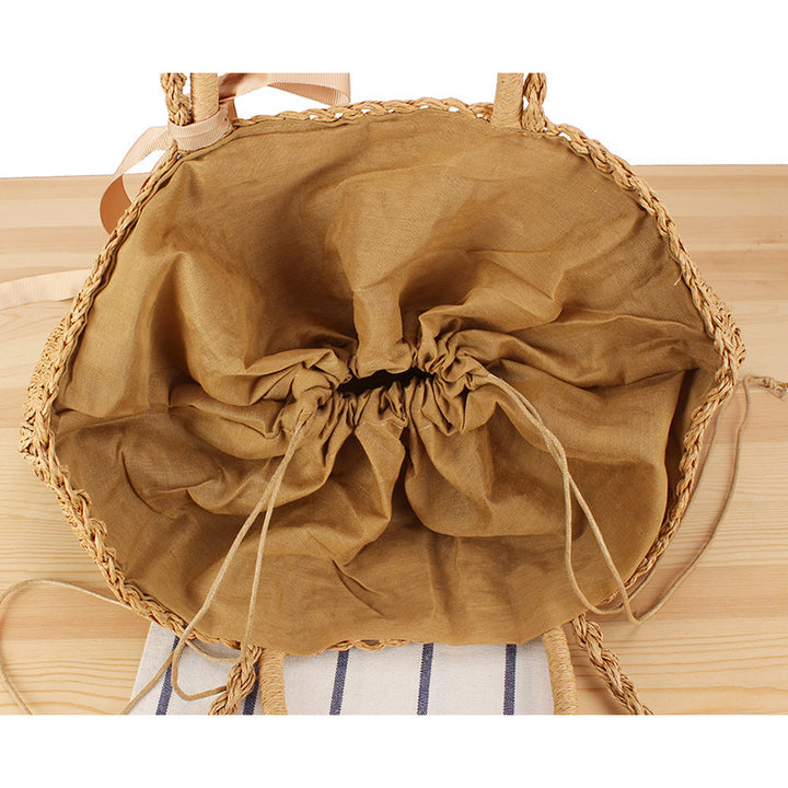 Elegant Straw Tote Bag Skanto