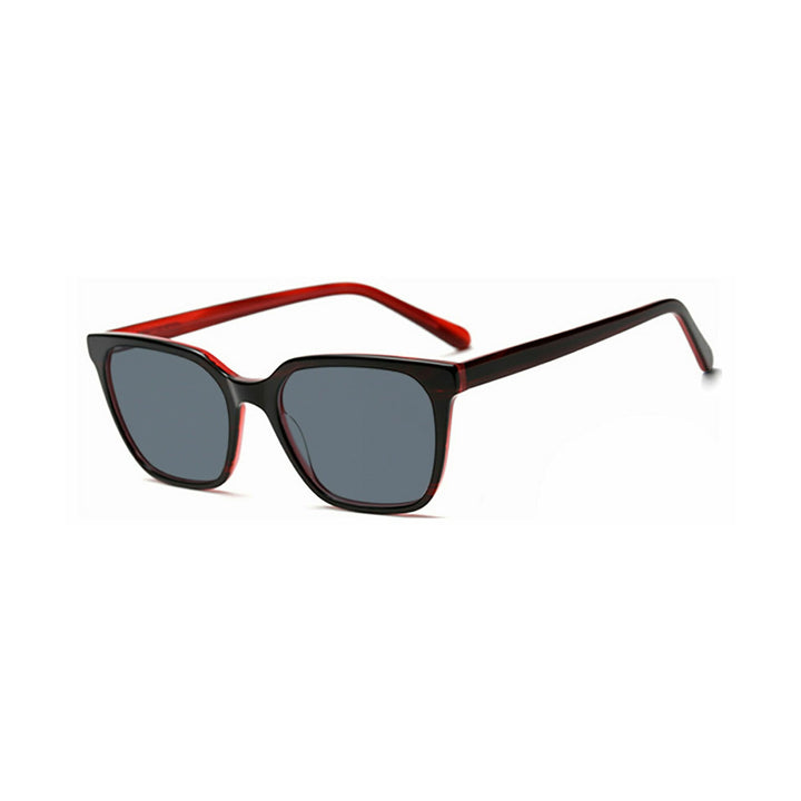 Dame moteframme solbrille med elegant, kvadratisk ramme og UV-beskyttelse Skanto