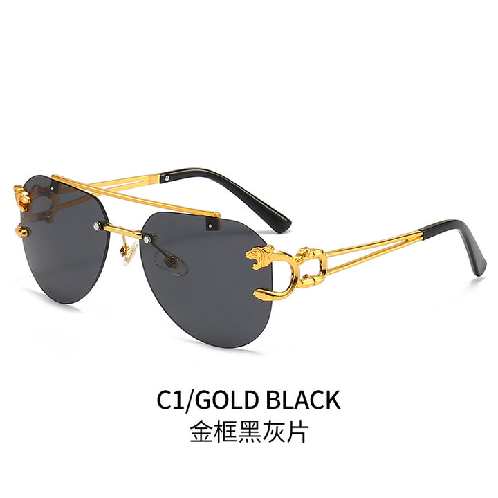Dame Designer-solbrille med unikt dyreaksent Skanto