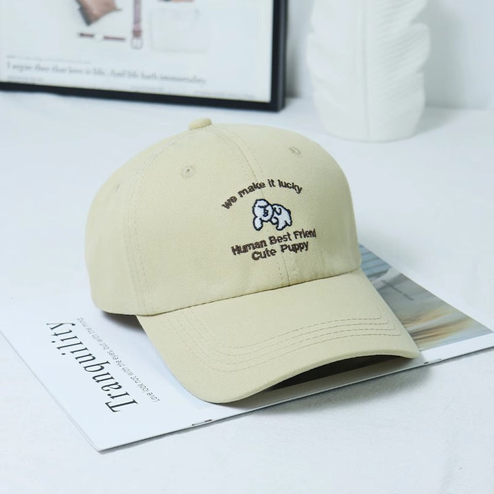 Kvinne Brodert Valpe-tema Baseball Cap Skanto