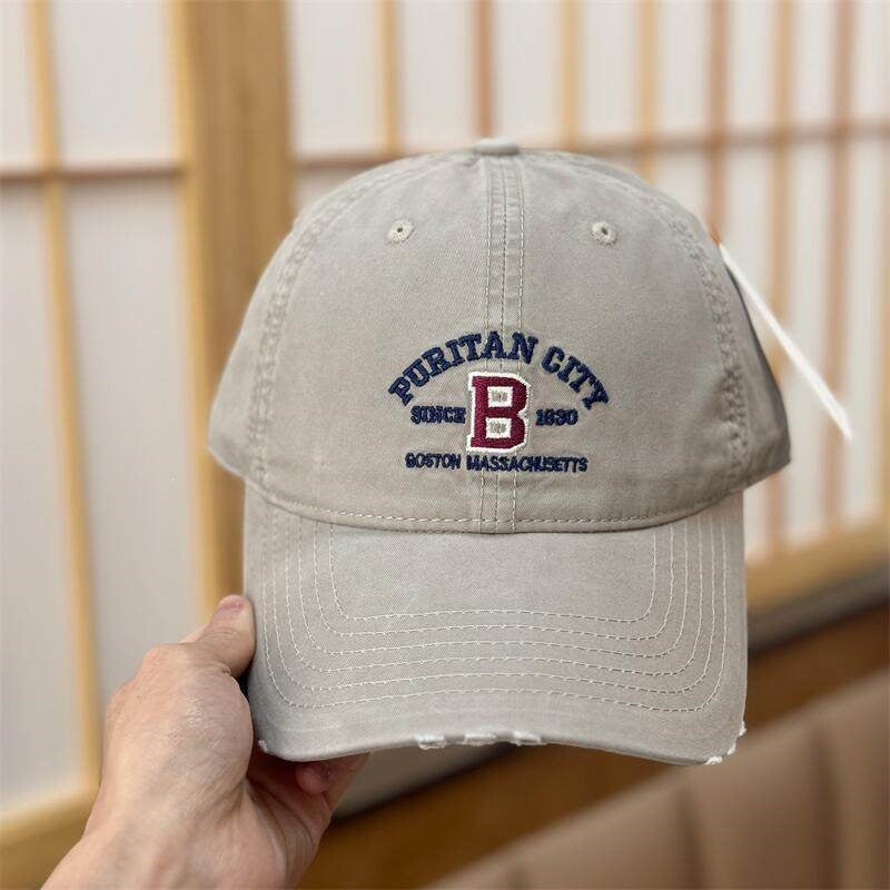 Kvinne Vintage Slitt Brodert Baseball Caps Skanto
