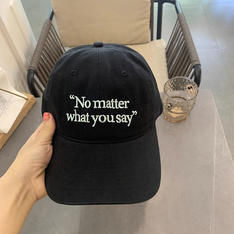 Kvinnebrodert motivasjonsfrase baseballcap Skanto