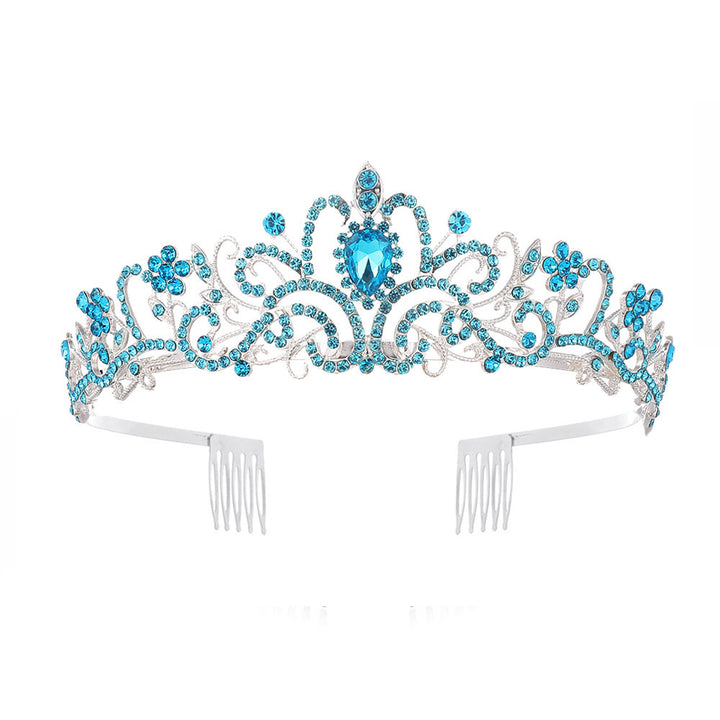 Damer Glitrende Krystall-Tiara med filigran design Skanto