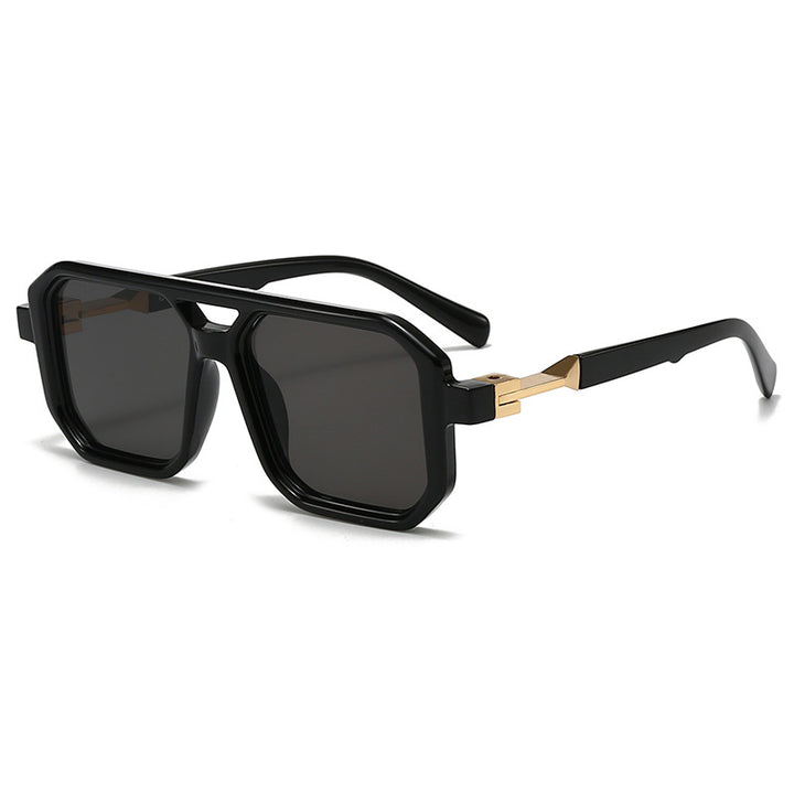 Dame stilige oversized solbriller med geometrisk ramme Skanto