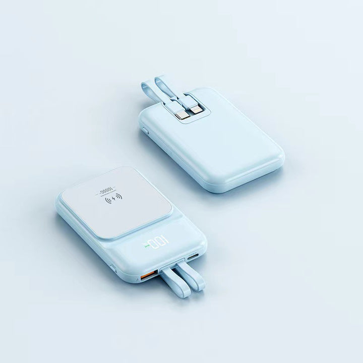 Multifunksjonell Trådløs Powerbank med Innebygd Stativ Skanto