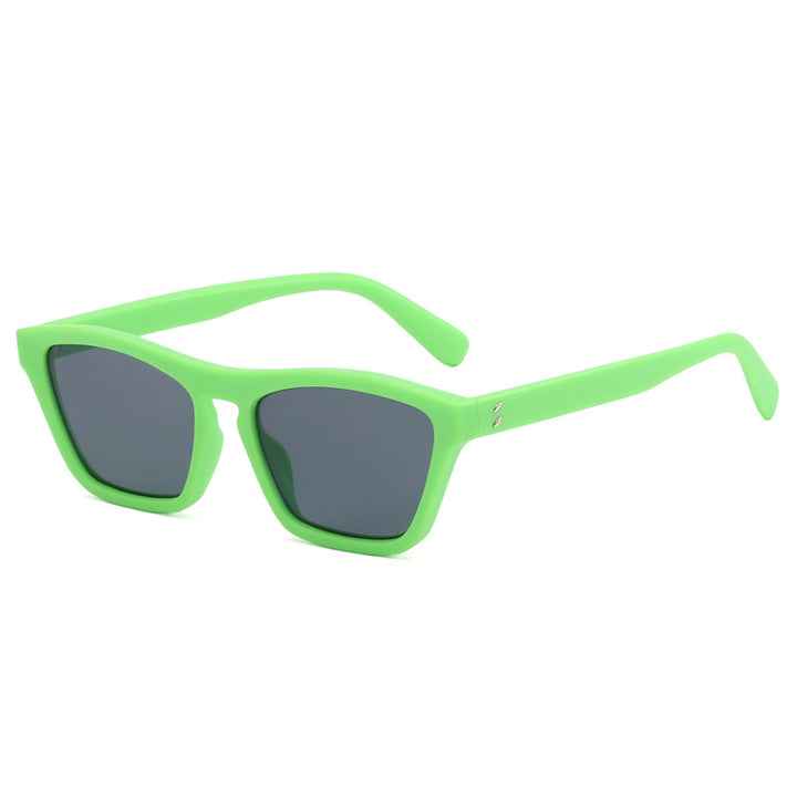 Dame chic solbriller i trendy geometrisk design Skanto