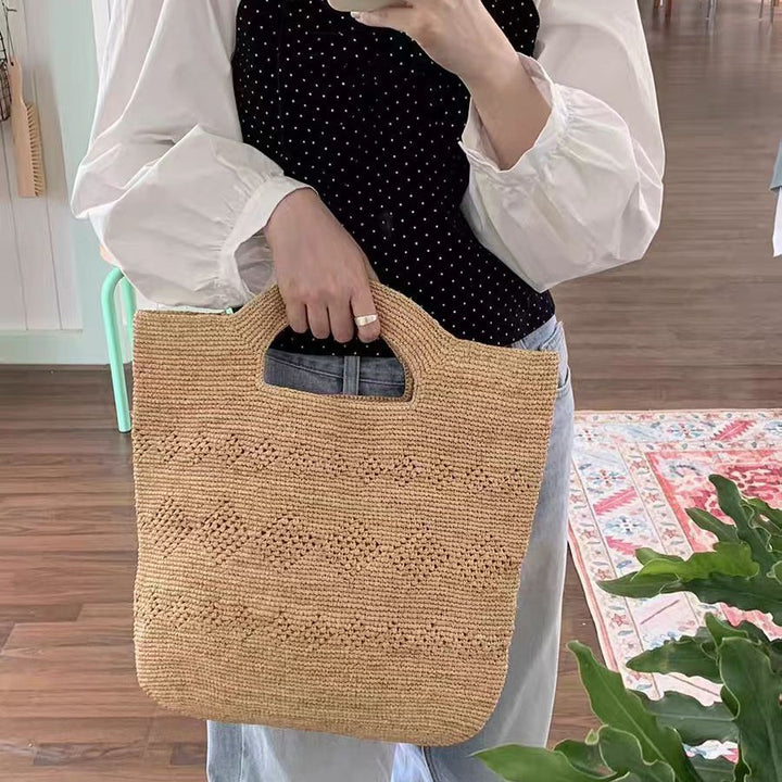 Håndlaget Makramee Handlebag Skanto