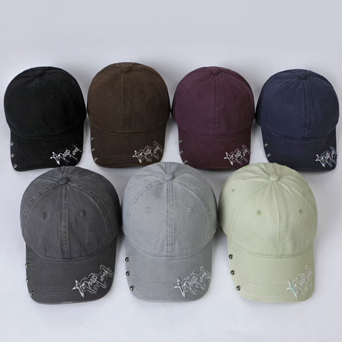Kvinners broderte justerbare baseballcaps Skanto