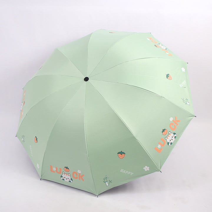 Kvinners sammenleggbare paraply med fargerik design Skanto