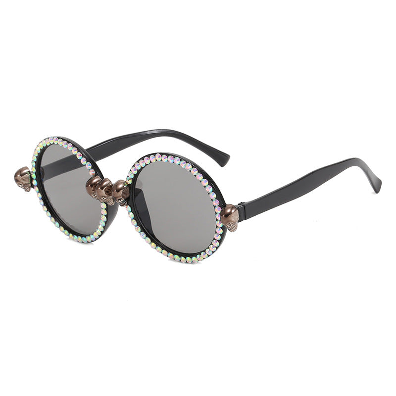 Dame Ekstravagant rund solbrille Skanto