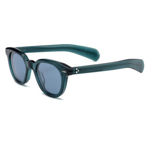 Dame retroinspirert solbrille med slitesterk plastikkramme og polariserte linser Skanto