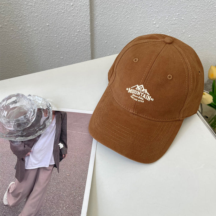 Herre Vintage-Inspirert Fjell Grafisk Baseball Caps Skanto