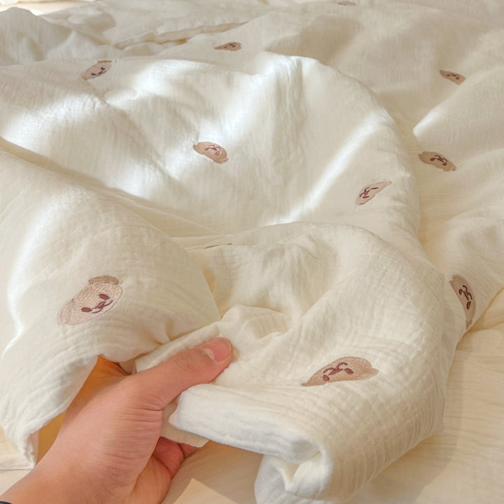 Kvinne lett og pustende quilt med delikate blomster mønstre Skanto