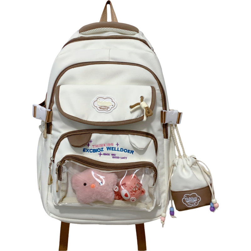 Multi-roms Transparent Reise Skole Rygsekk Skanto