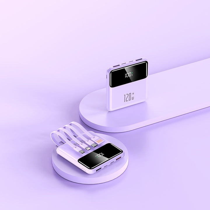 Bærbar powerbank med intelligent ladefunksjon og LCD-skjerm Skanto