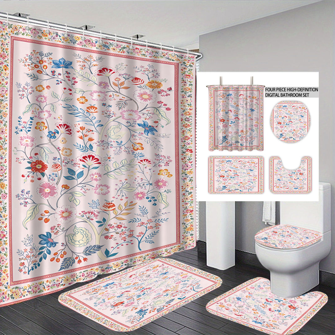 Digital Floral Print Badsett Skanto