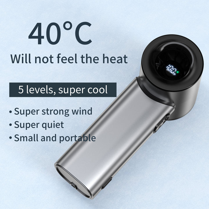 Damer Bærbar Håndvifte med intelligent Temperaturovervåkning Skanto