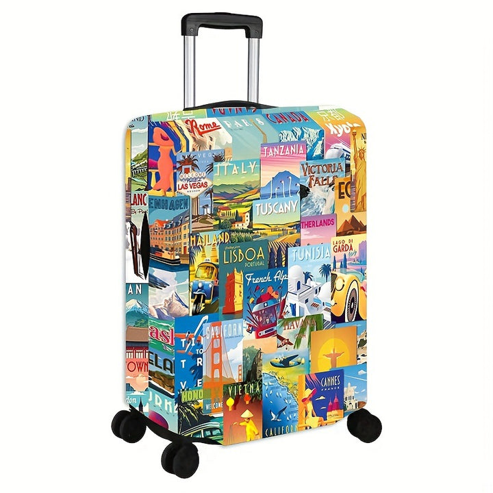 Vintage reiseinspirert hard skall koffert Skanto