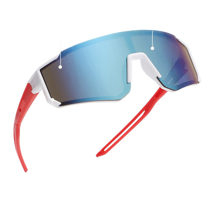 Herre Sport-Stil Shield Solbriller Skanto