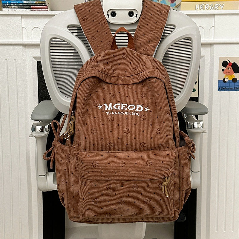 Casual kordfløyel ryggsekk Skanto