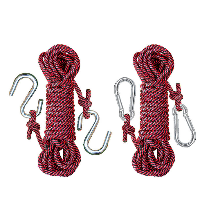 Høyt belastningsdyktig rappellering tau med karabinkrok Skanto