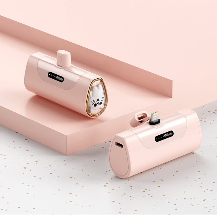 Morsom Powerbank med integrert dyrefigur Skanto